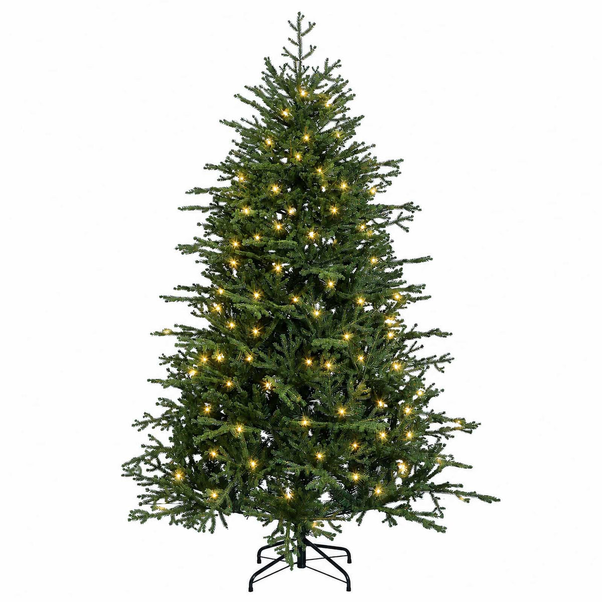 vidaXL Sztuczna choinka z zawiasami 150 cm 150 LED Ciepła biel