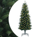 vidaXL Sztuczna choinka z zawiasami 120 cm 150 LED Ciepła biel