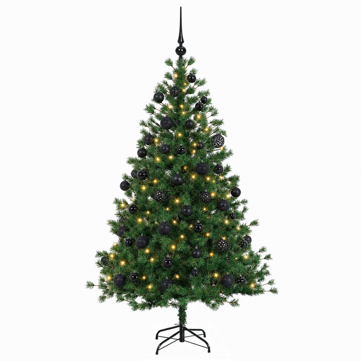 vidaXL Sztuczna choinka z bombką 150 cm 150 LED Ciepła biel