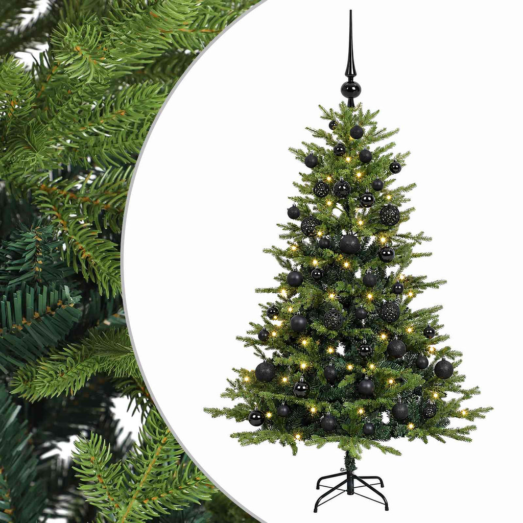 vidaXL Sztuczna choinka z bombką 150 cm 150 LED Ciepła biel