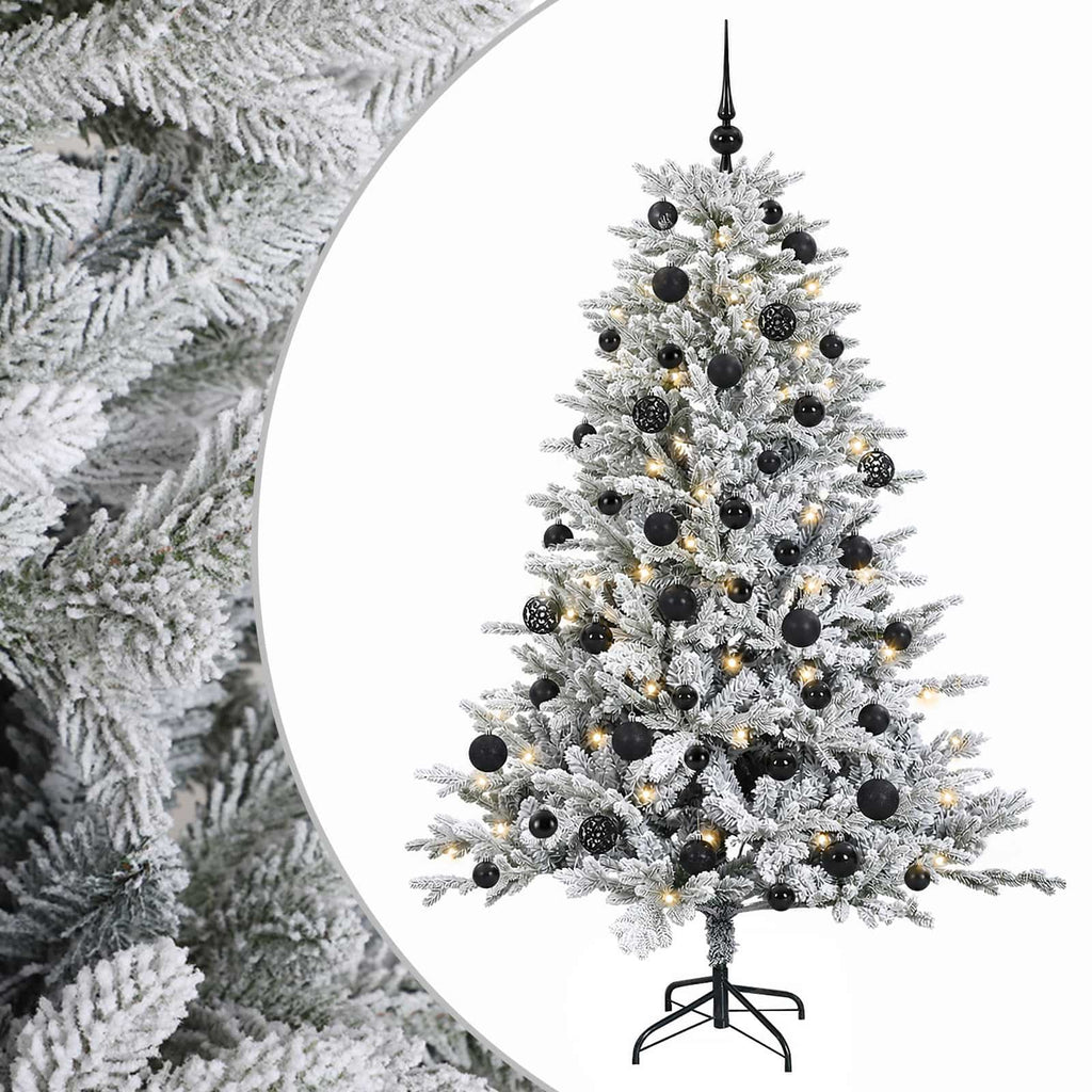 vidaXL Sztuczna choinka z bombką 120 cm 150 LED Ciepła biel