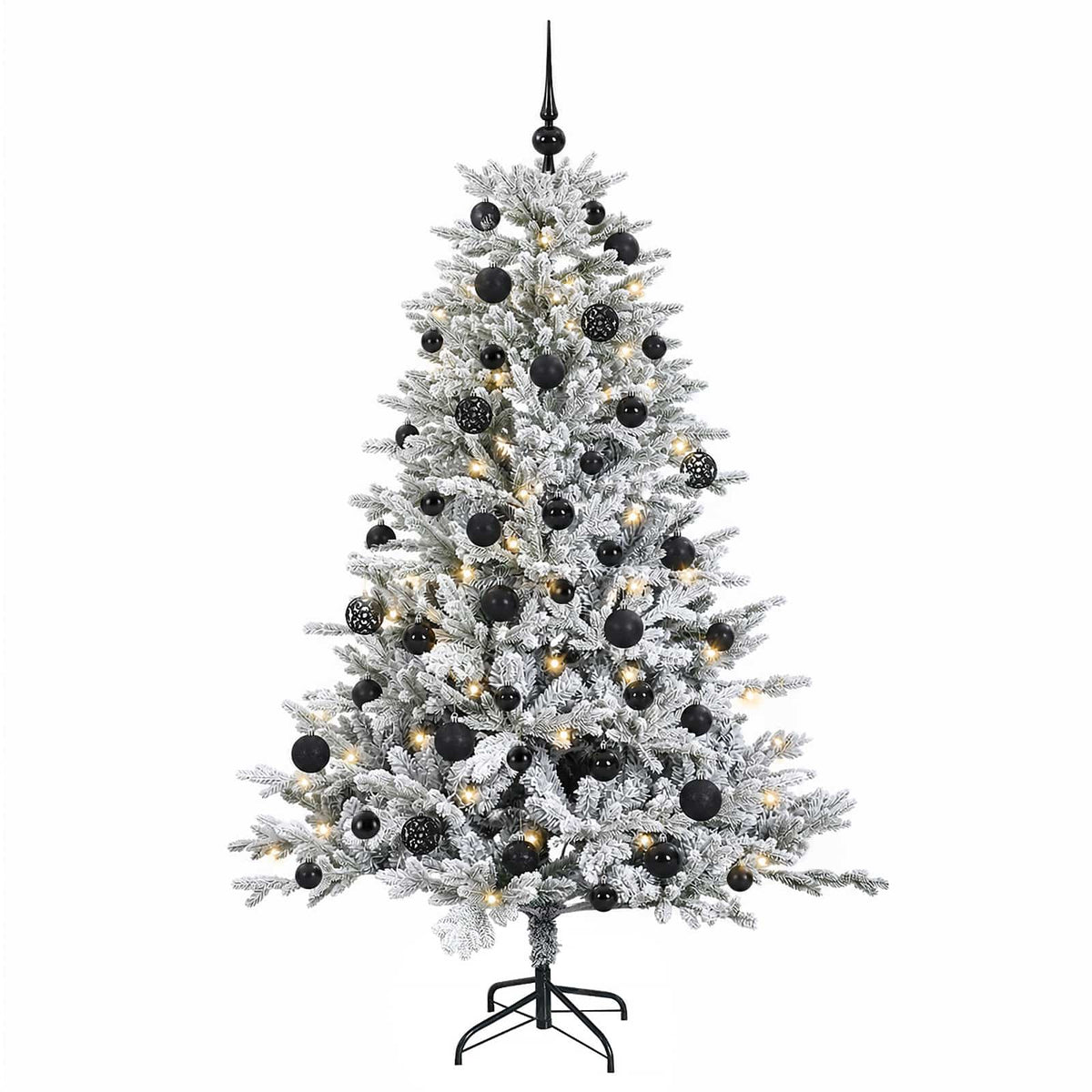 vidaXL Sztuczna choinka z bombką 150 cm 150 LED Ciepła biel