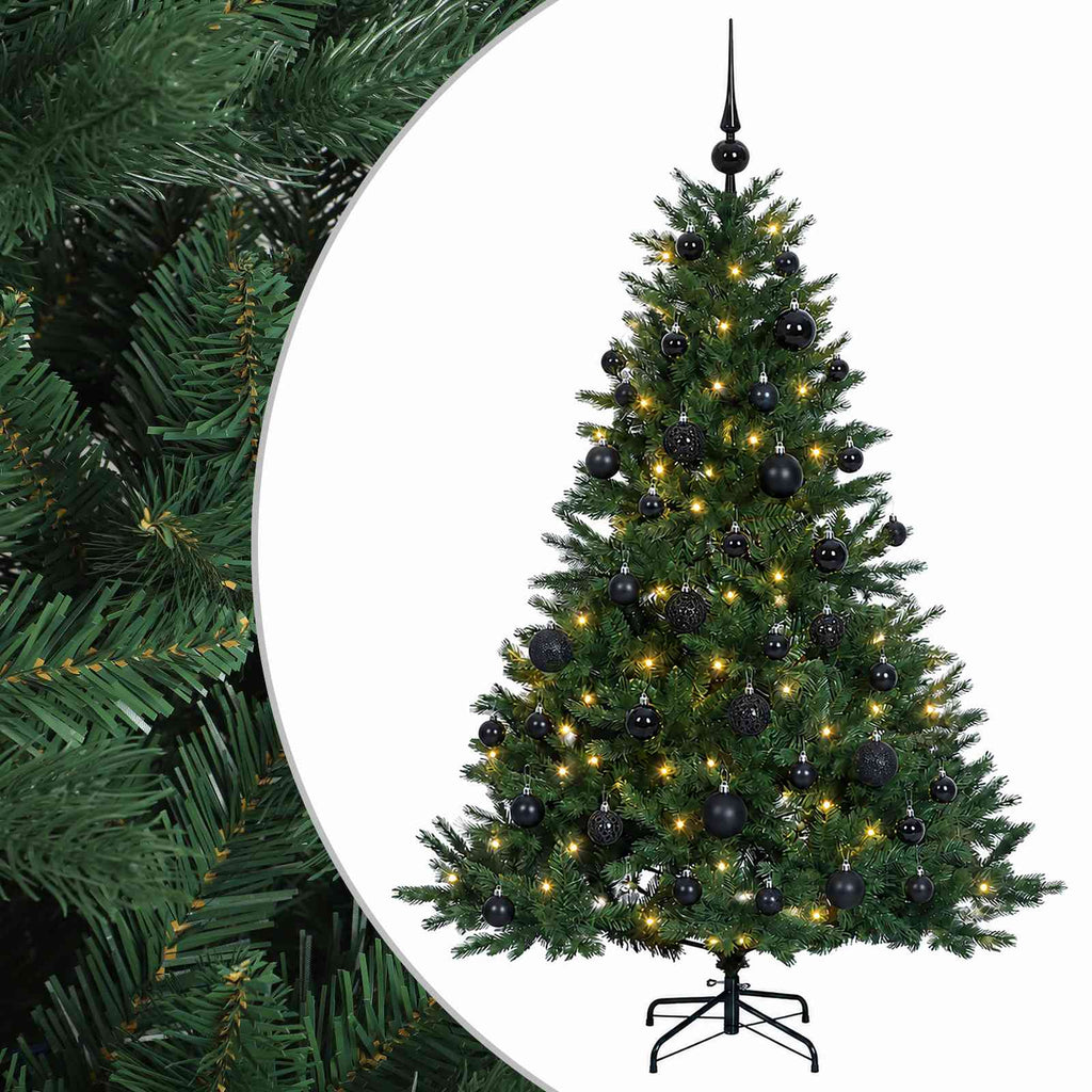 vidaXL Sztuczna choinka z bombką 150 cm 150 LED Ciepła biel