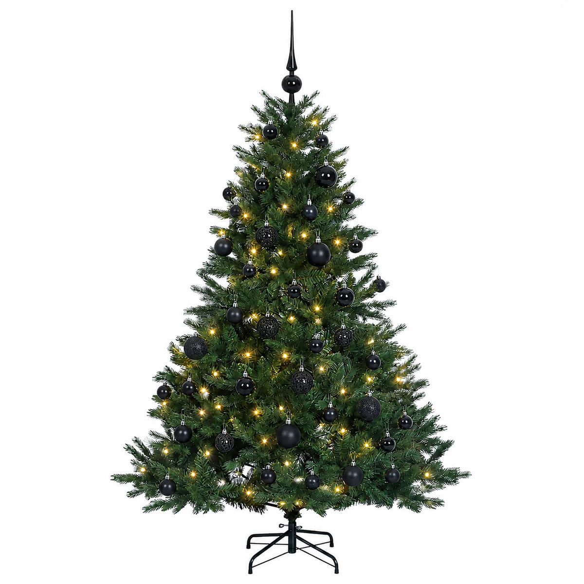 vidaXL Sztuczna choinka z bombką 150 cm 150 LED Ciepła biel