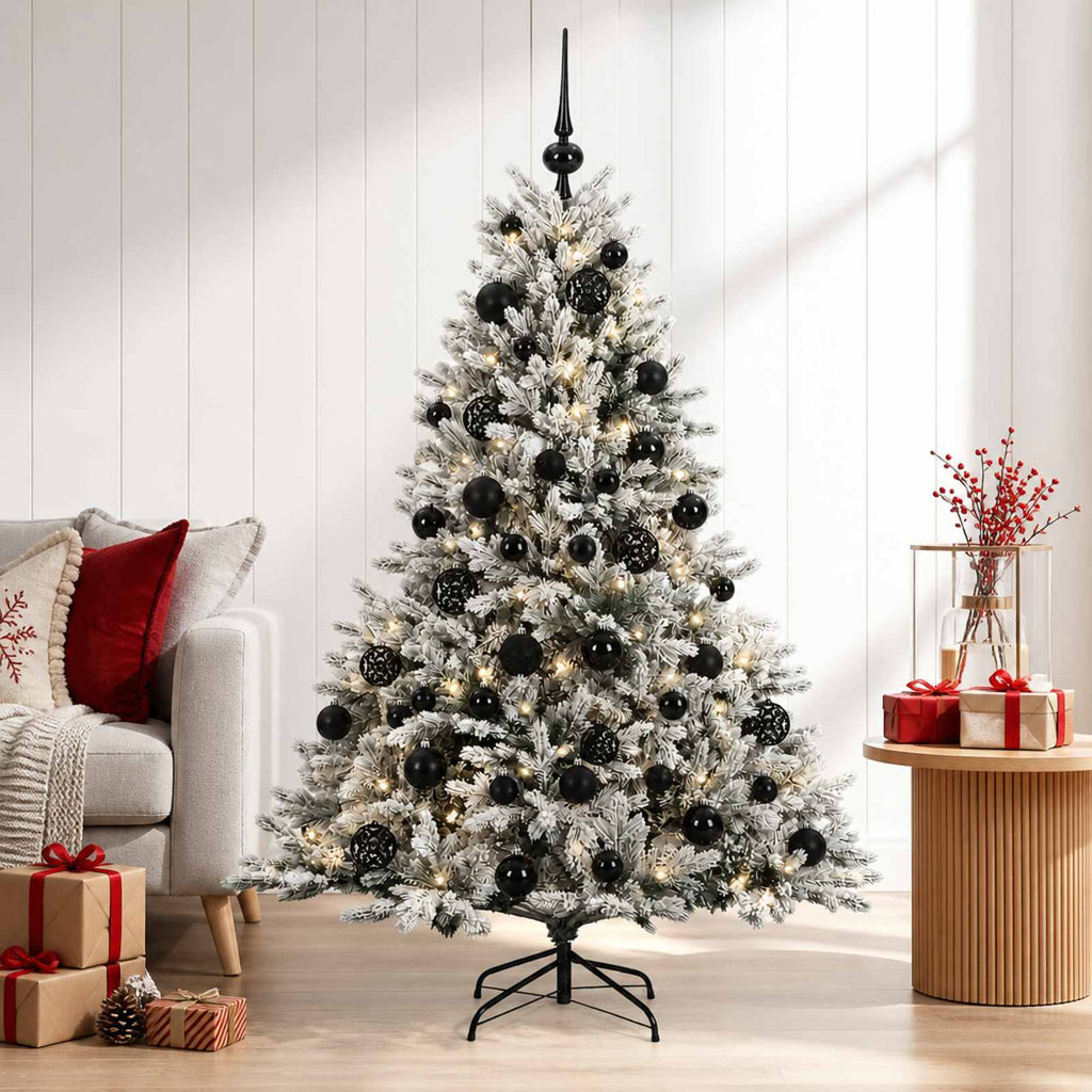 vidaXL Sztuczna choinka z bombką 120 cm 150 LED Ciepła biel