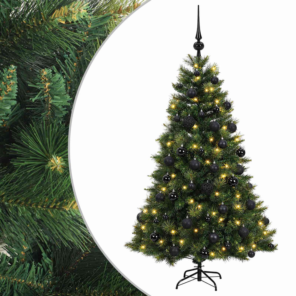 vidaXL Sztuczna choinka z bombką 120 cm 150 LED Ciepła biel