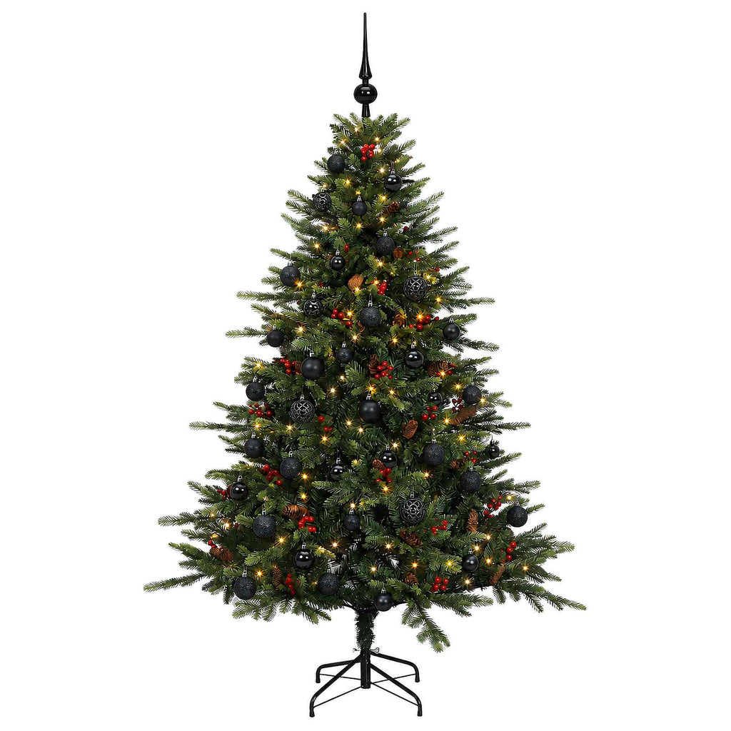 vidaXL Sztuczna choinka z bombką 150 cm 150 LED Ciepła biel