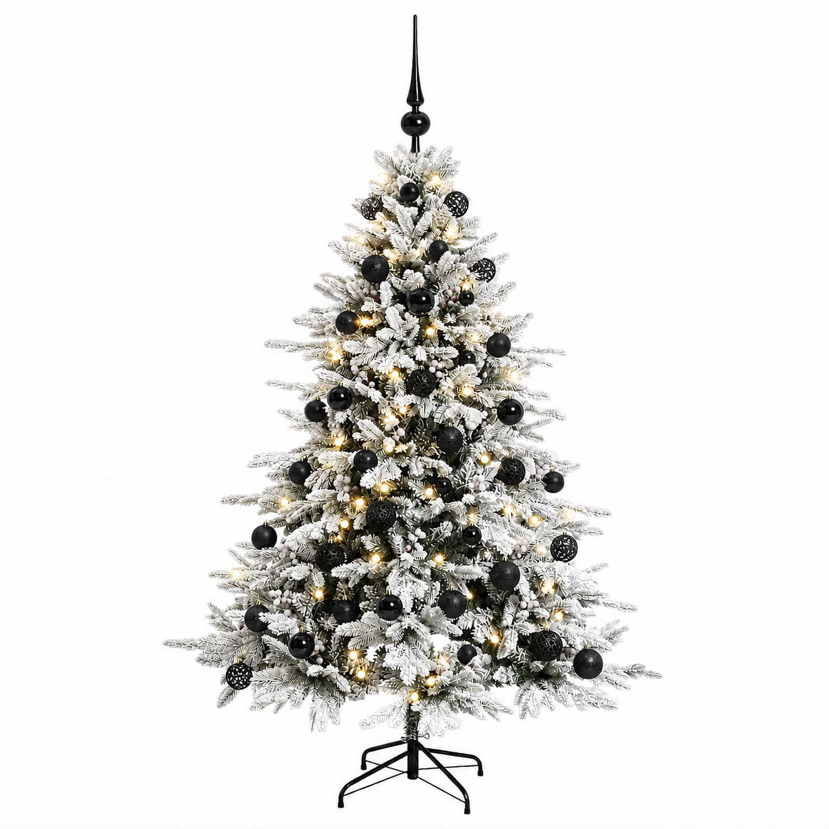 vidaXL Sztuczna choinka z bombką 120 cm 150 LED Ciepła biel