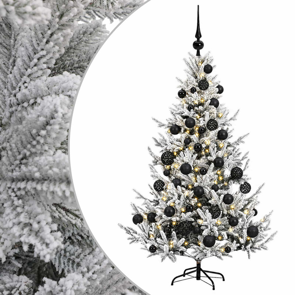 vidaXL Sztuczna choinka z bombką 120 cm 150 LED Ciepła biel