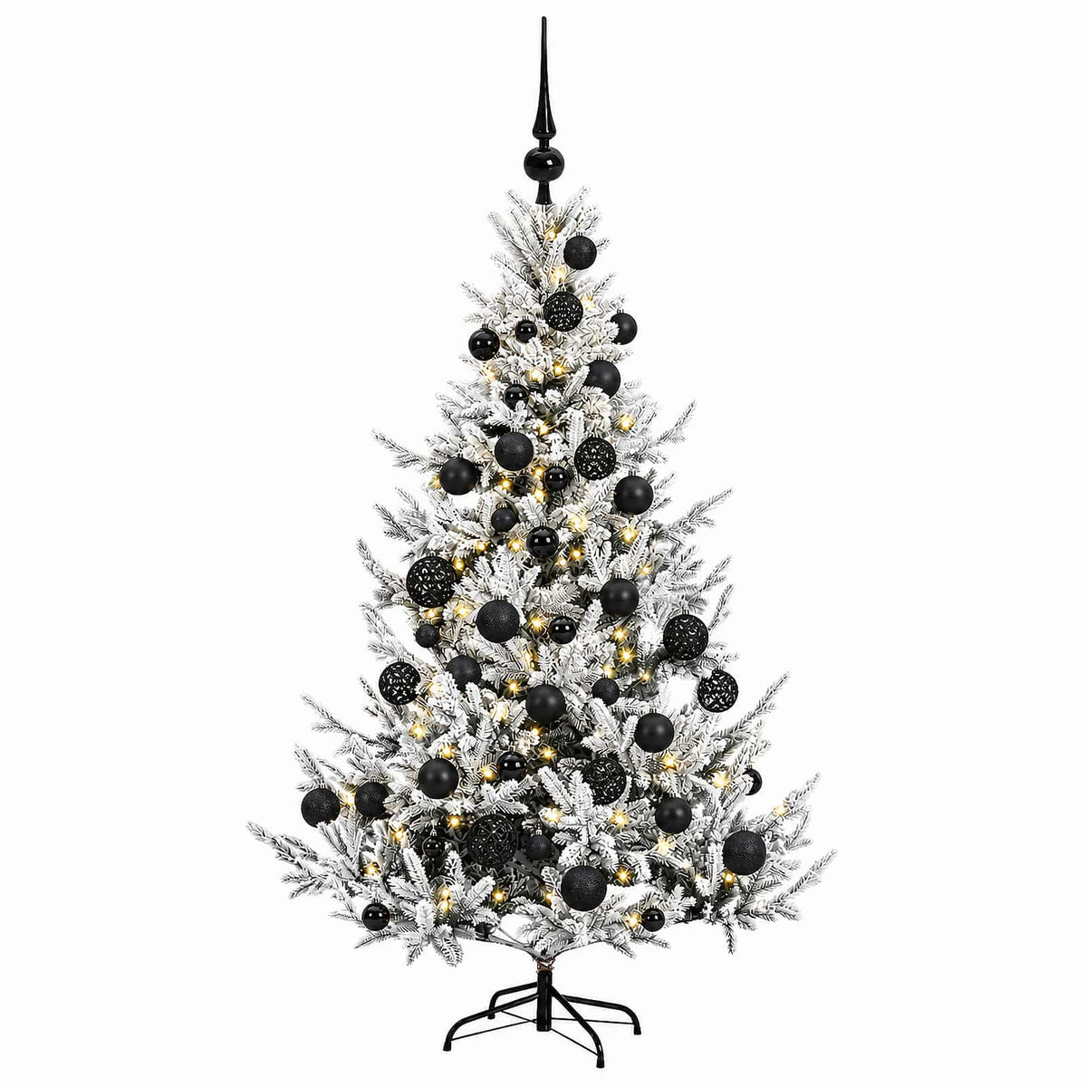 vidaXL Sztuczna choinka z bombką 120 cm 150 LED Ciepła biel