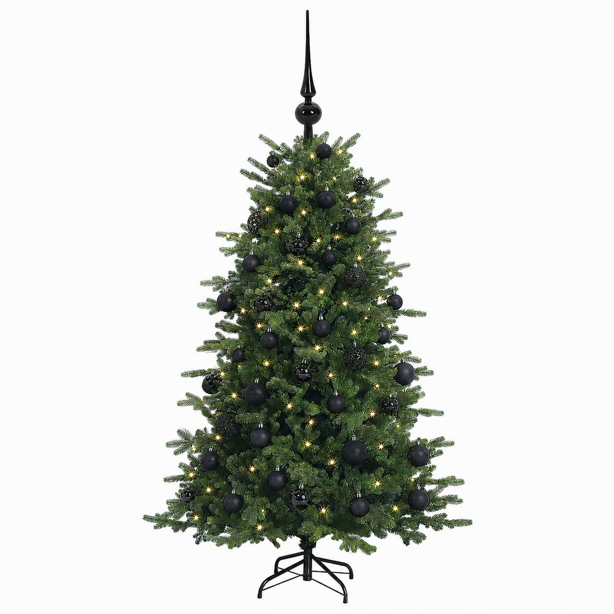vidaXL Sztuczna choinka z bombką 150 cm 150 LED Ciepła biel