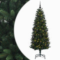 vidaXL Sztuczna choinka z bombkami 120 cm 150 LED Ciepła biel PE i PVC