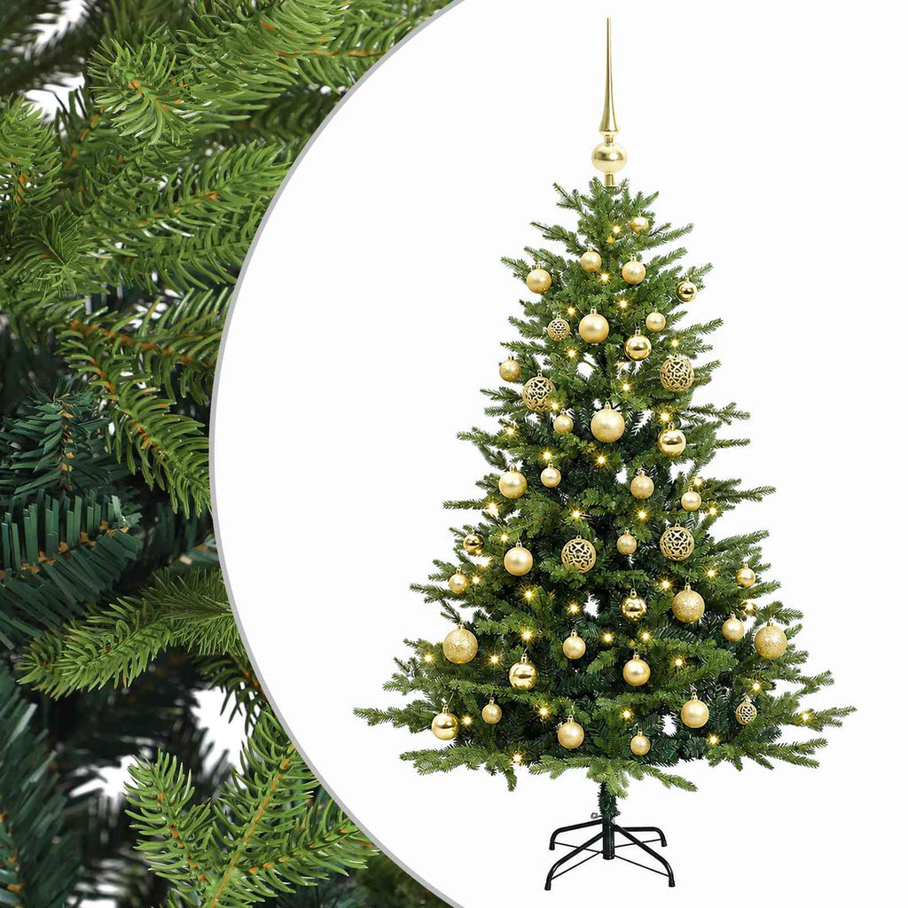 vidaXL Sztuczna choinka z bombką 120 cm 150 LED Ciepła biel