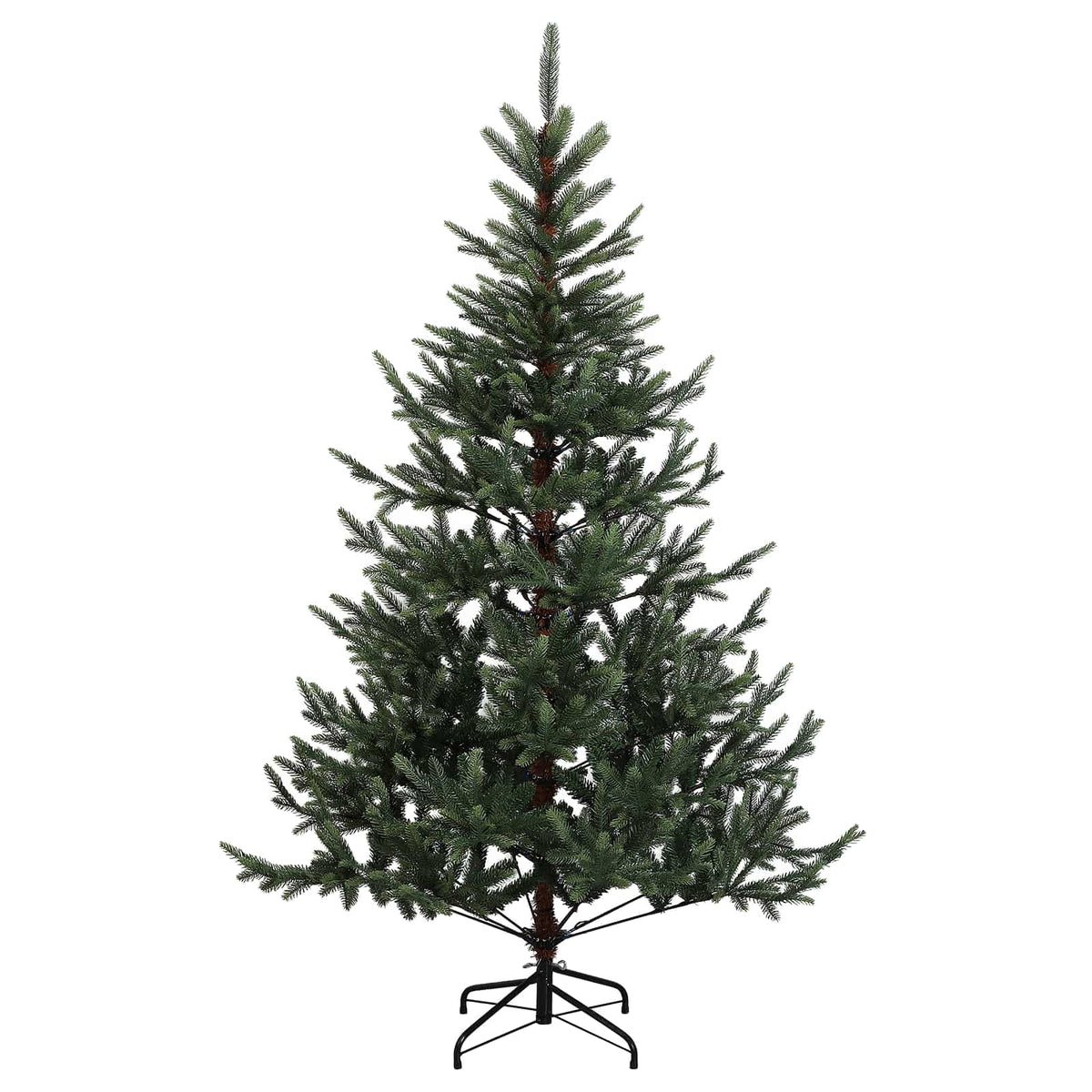vidaXL Sztuczna choinka z bombką 120 cm 150 LED Ciepła biel