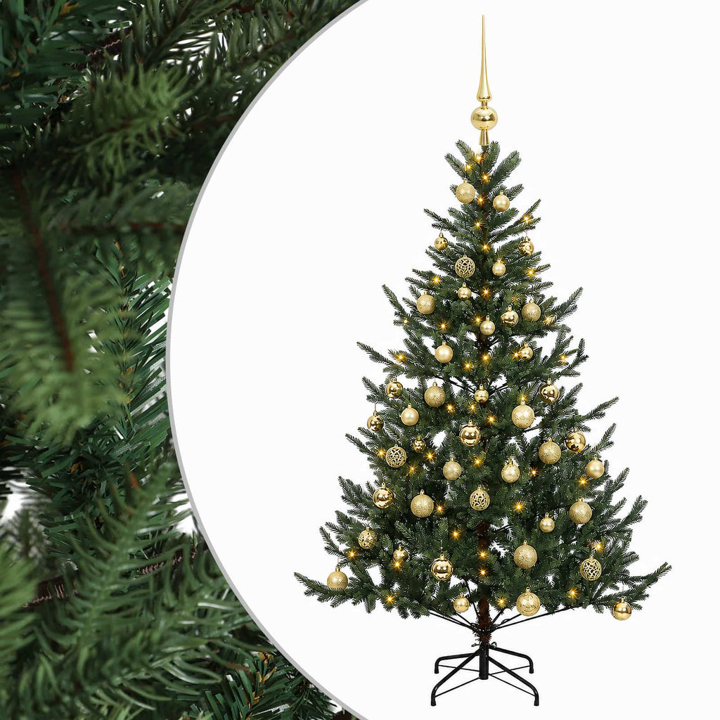 vidaXL Sztuczna choinka z bombką 150 cm 150 LED Ciepła biel