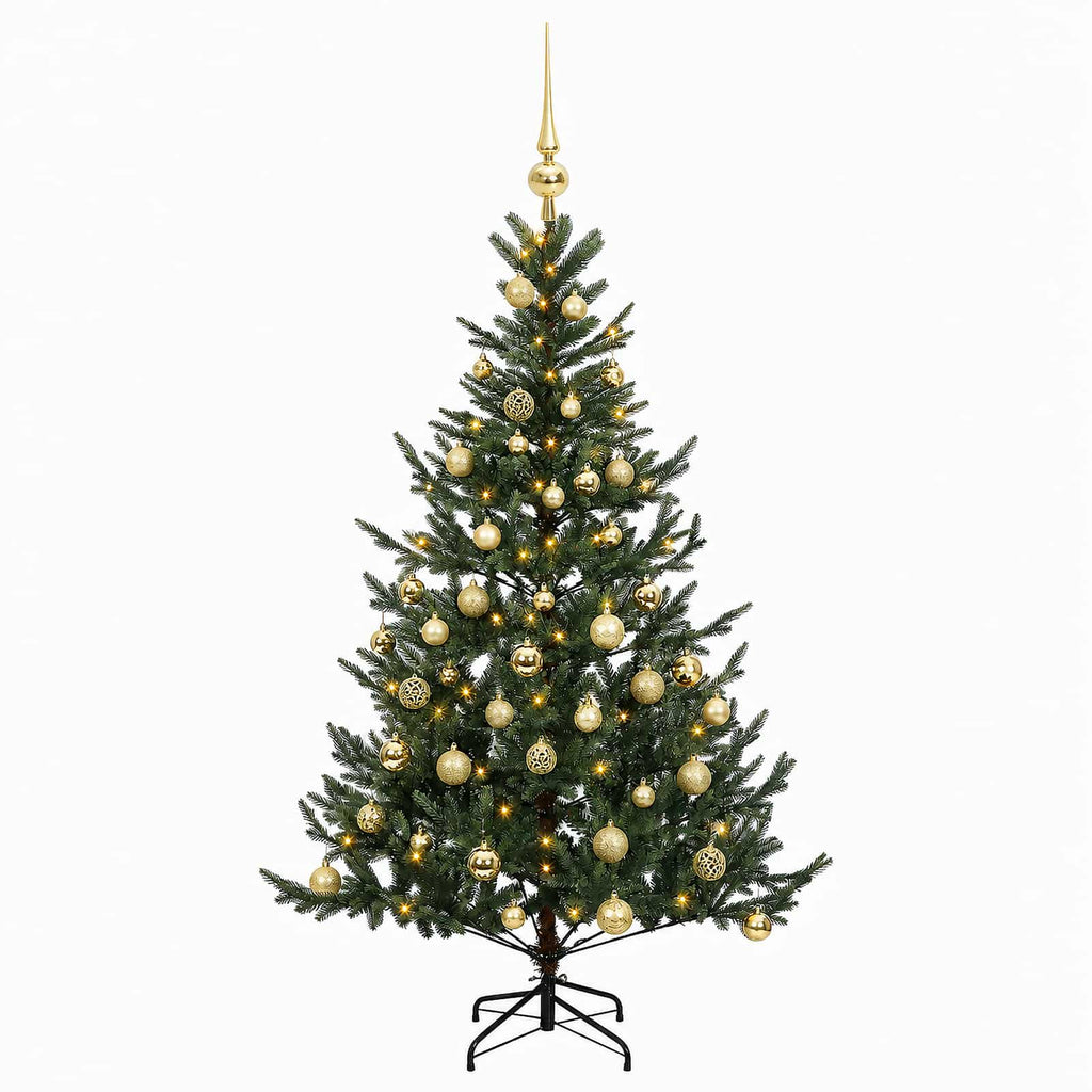 vidaXL Sztuczna choinka z bombką 150 cm 150 LED Ciepła biel