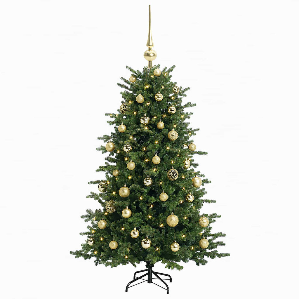 vidaXL Sztuczna choinka z bombką 150 cm 150 LED Ciepła biel