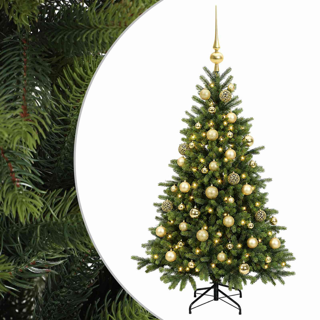 vidaXL Sztuczna choinka z bombką 150 cm 150 LED Ciepła biel