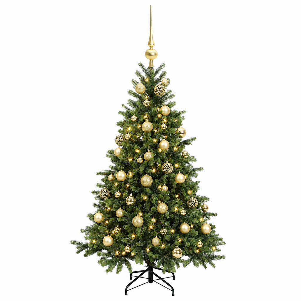 vidaXL Sztuczna choinka z bombką 150 cm 150 LED Ciepła biel