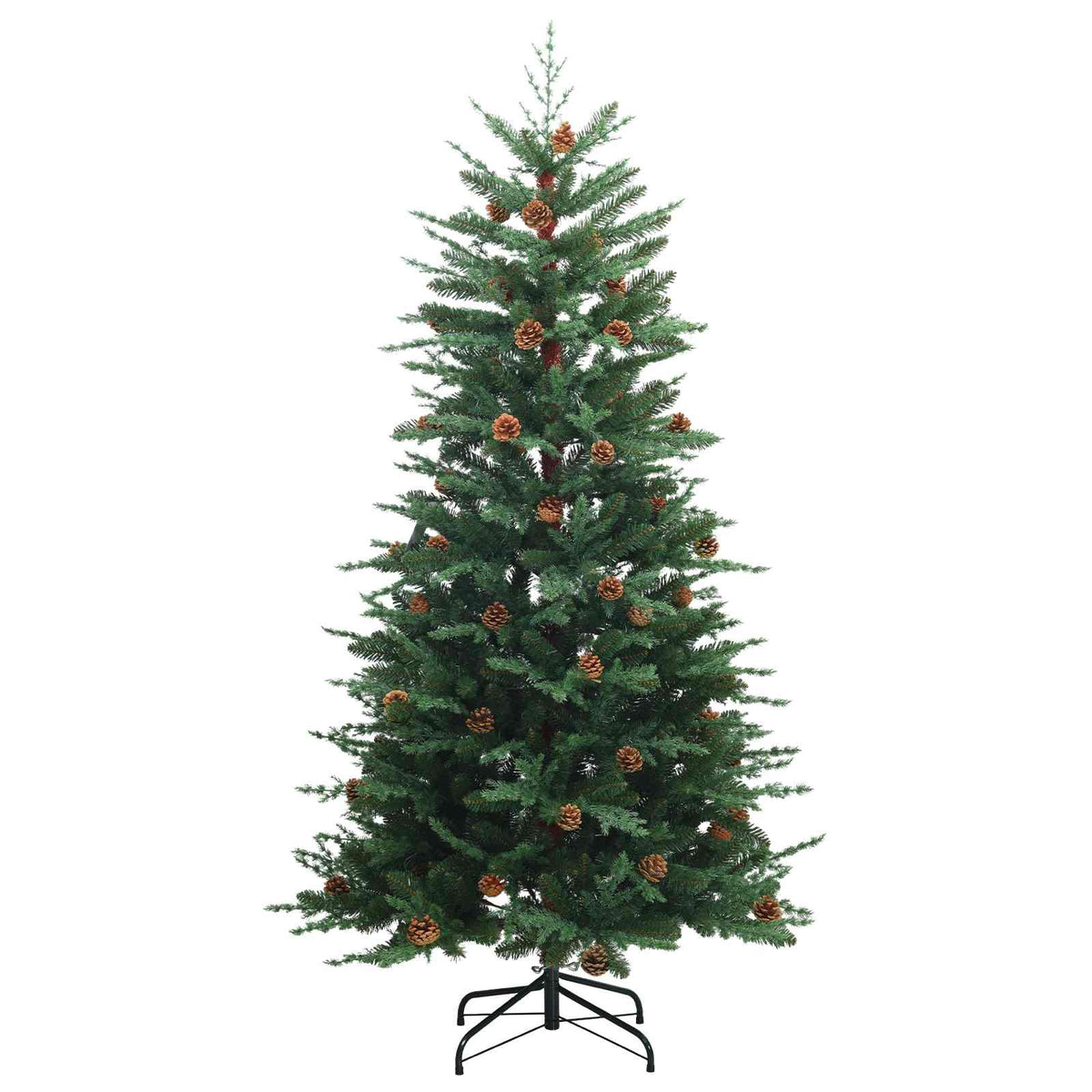 vidaXL Sztuczna choinka z zawiasami 150 cm 150 LED Ciepła biel