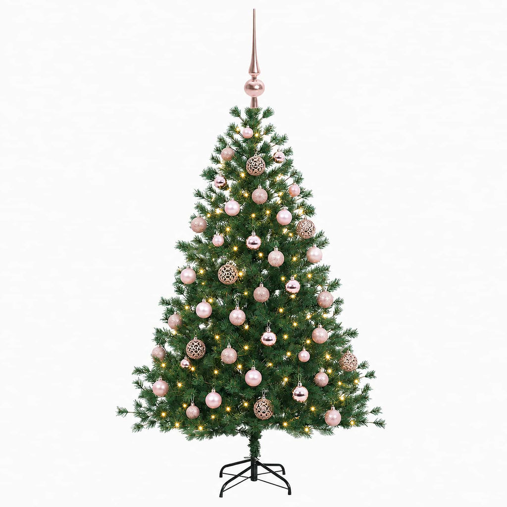 vidaXL Sztuczna choinka z bombką 150 cm 150 LED Ciepła biel