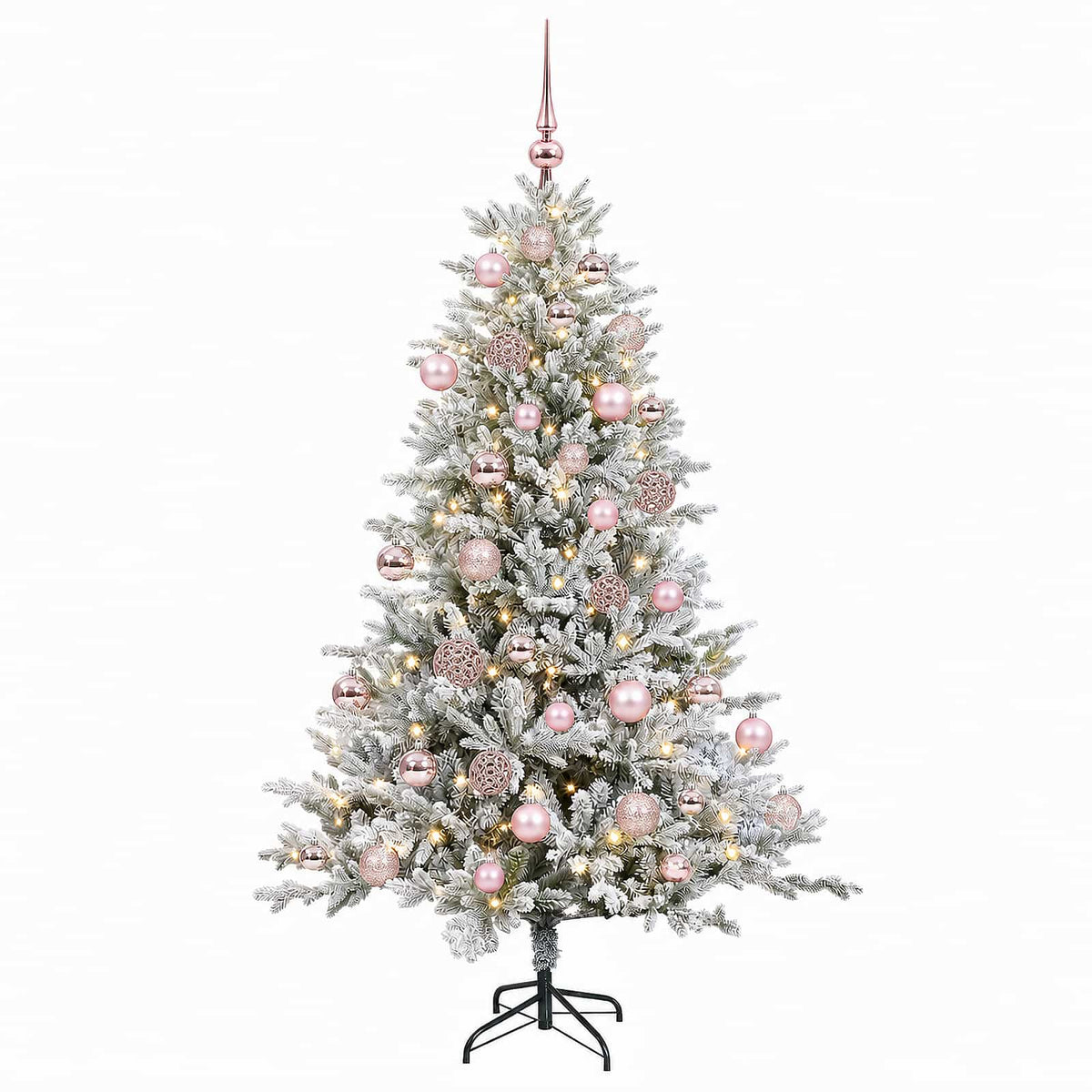 vidaXL Sztuczna choinka z bombką 150 cm 150 LED Ciepła biel