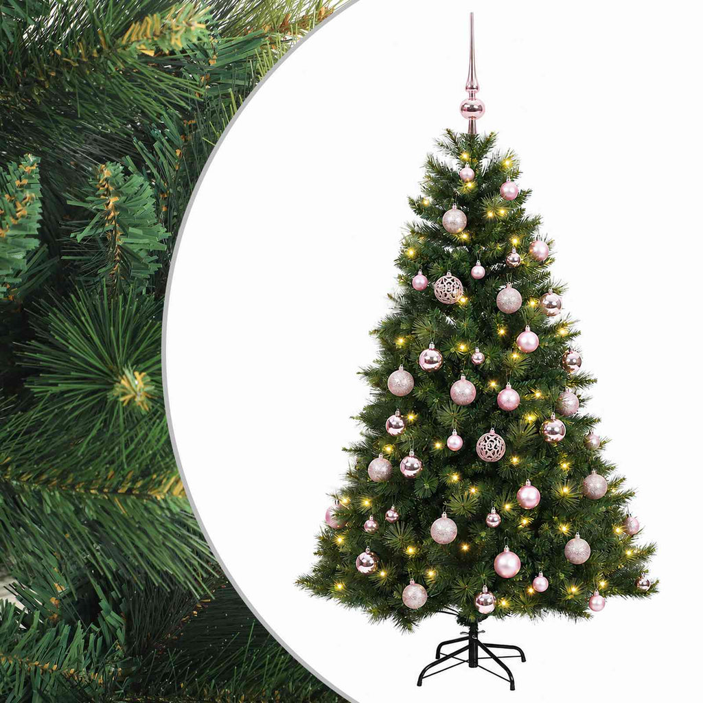 vidaXL Sztuczna choinka z bombką 150 cm 150 LED Ciepła biel