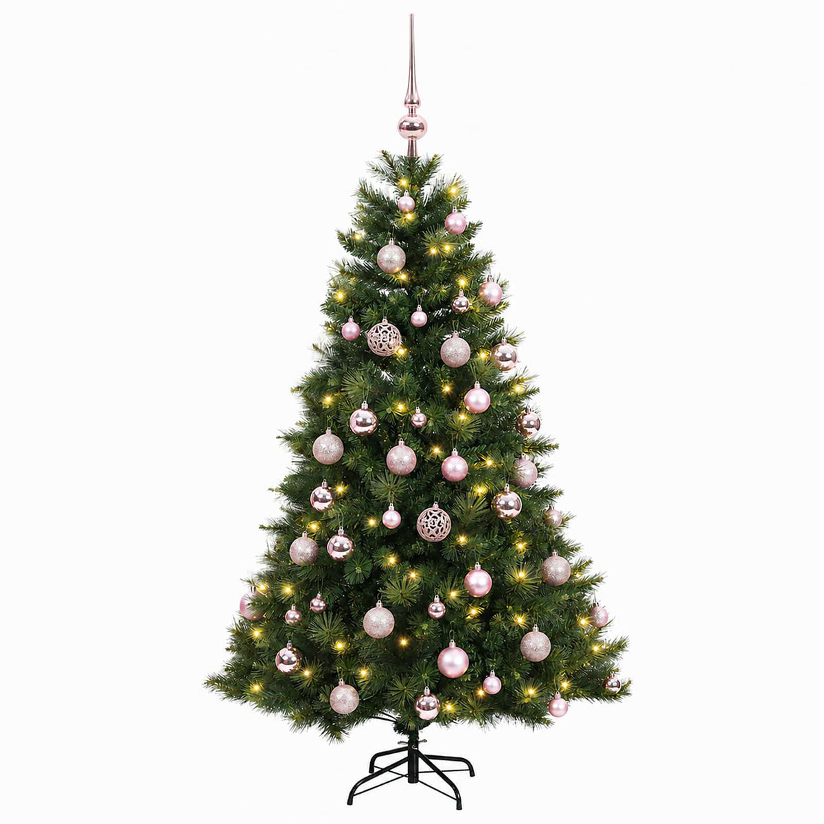 vidaXL Sztuczna choinka z bombką 150 cm 150 LED Ciepła biel