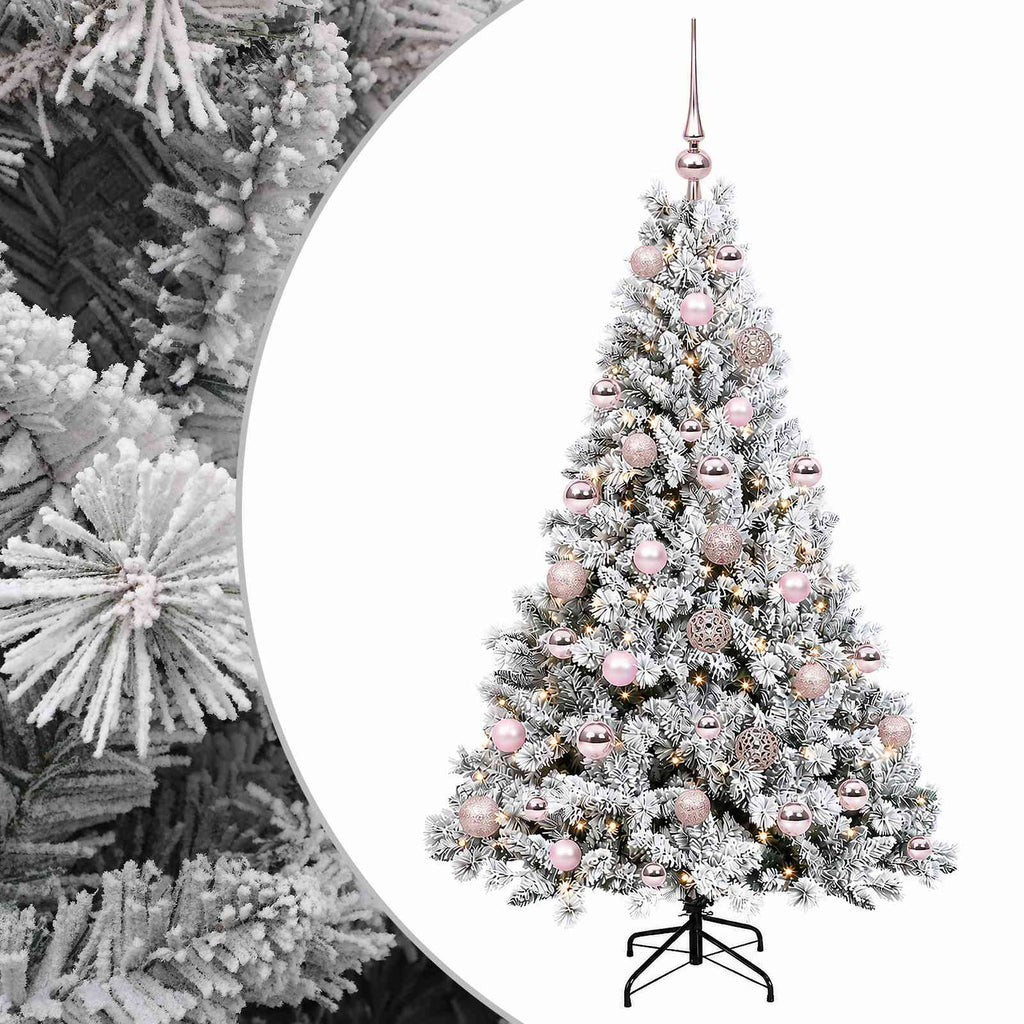 vidaXL Sztuczna choinka z bombką 150 cm 150 LED Ciepła biel