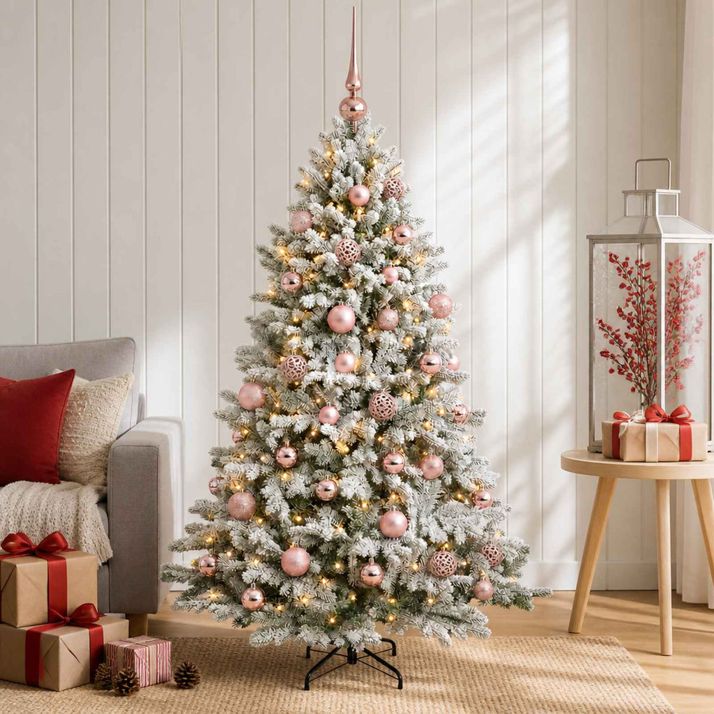 vidaXL Sztuczna choinka z bombką 150 cm 150 LED Ciepła biel