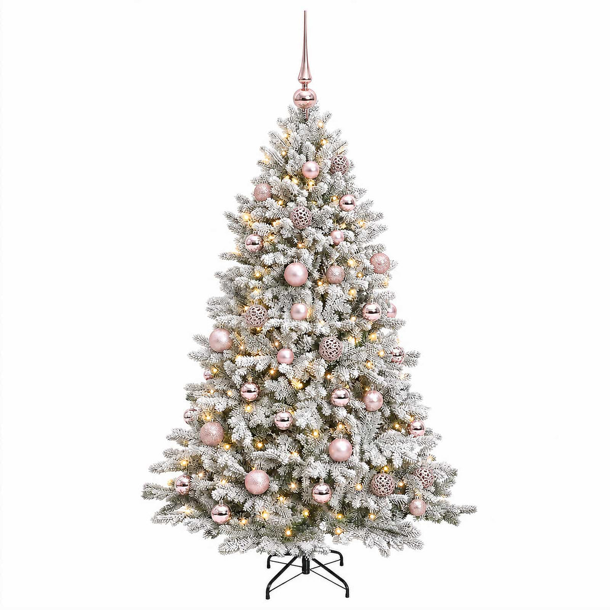 vidaXL Sztuczna choinka z bombką 150 cm 150 LED Ciepła biel