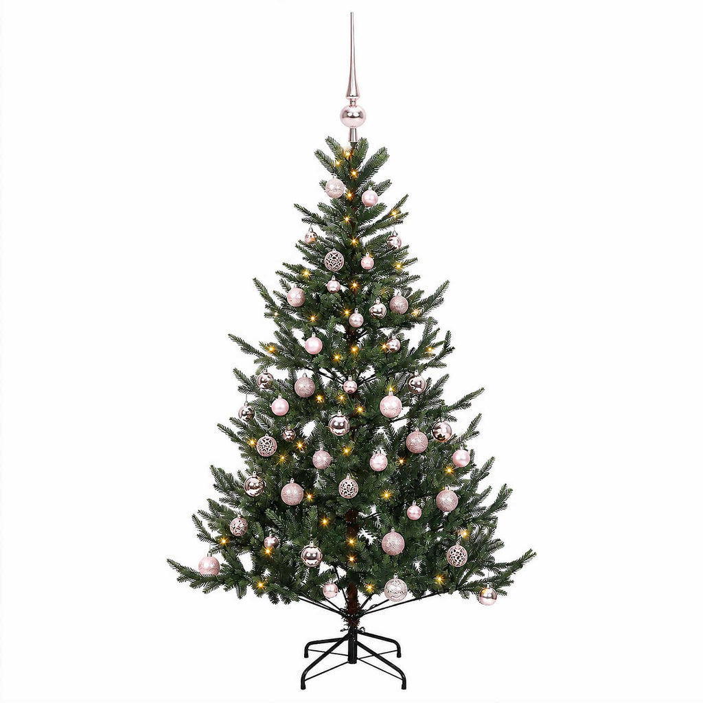 vidaXL Sztuczna choinka z bombką 120 cm 150 LED Ciepła biel