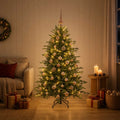 vidaXL Sztuczna choinka z bombką 120 cm 150 LED Ciepła biel