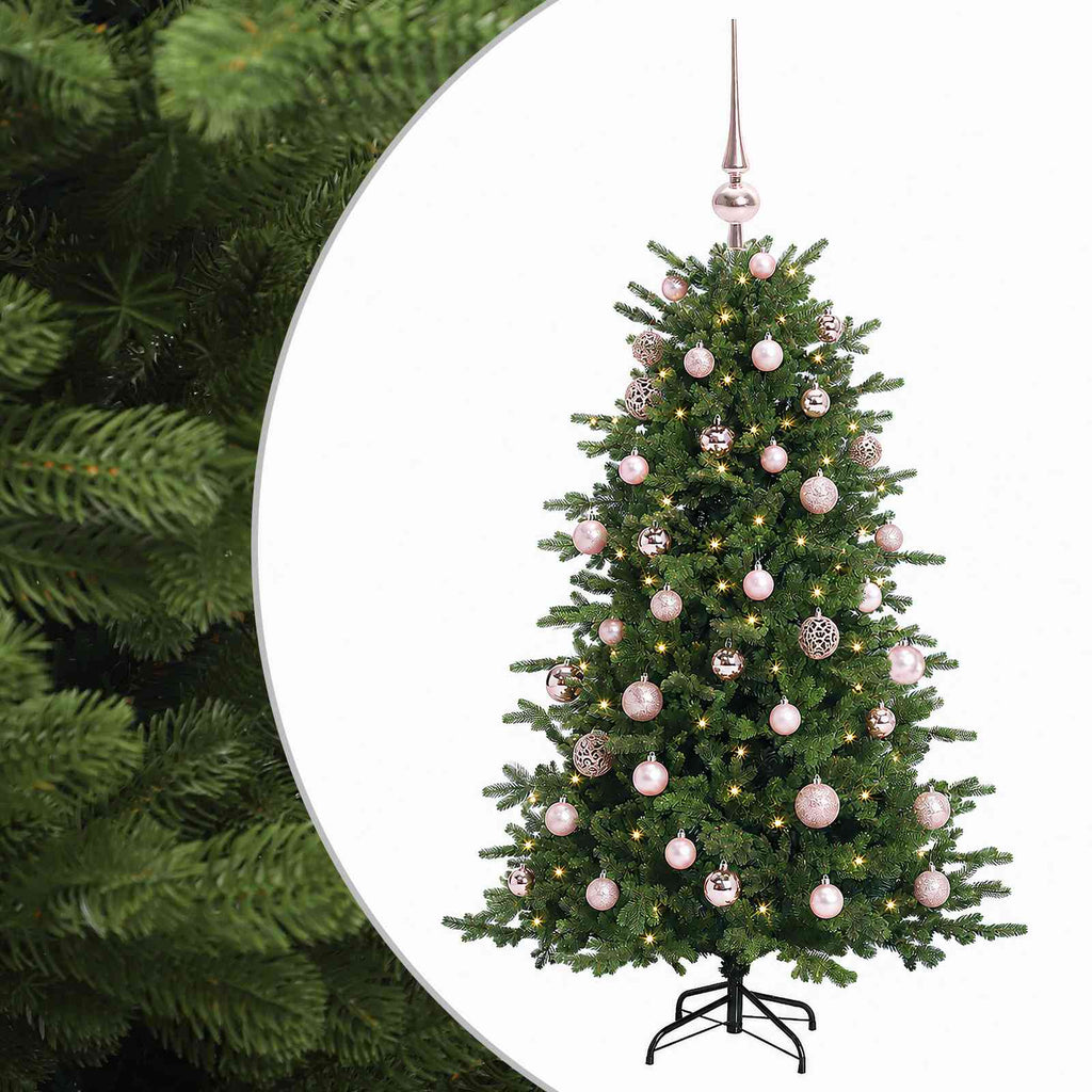 vidaXL Sztuczna choinka z bombką 150 cm 150 LED Ciepła biel