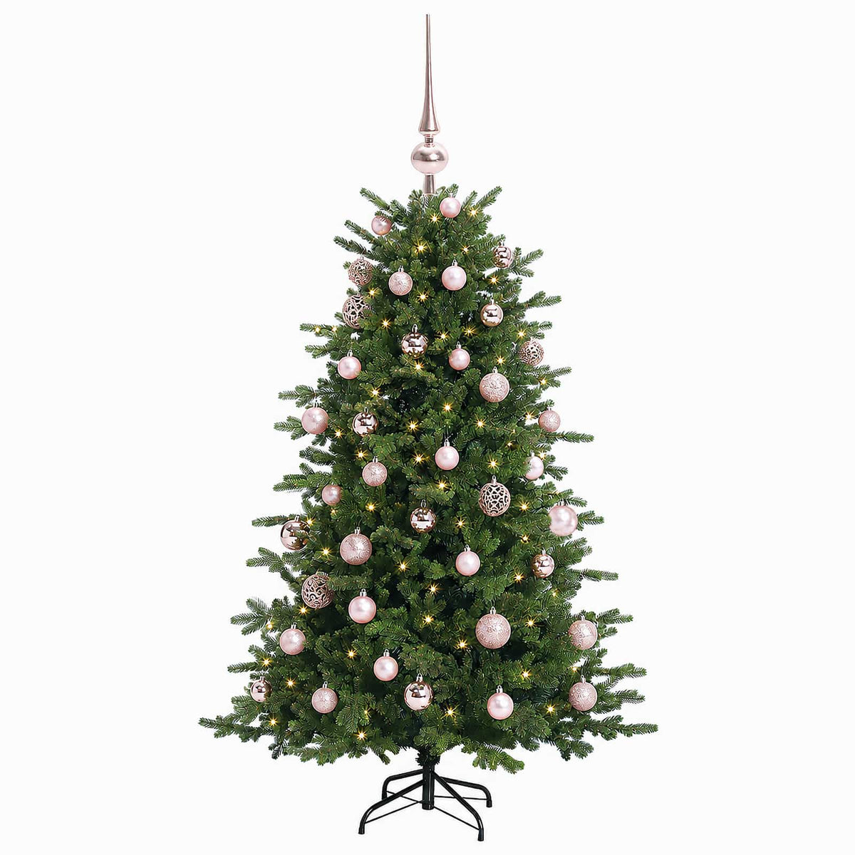 vidaXL Sztuczna choinka z bombką 150 cm 150 LED Ciepła biel