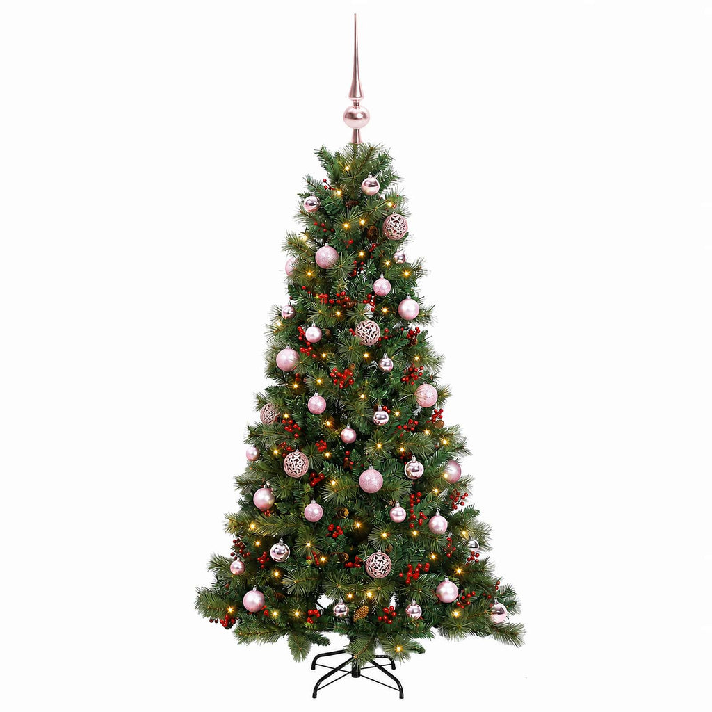 vidaXL Sztuczna choinka z bombką 150 cm 150 LED Ciepła biel