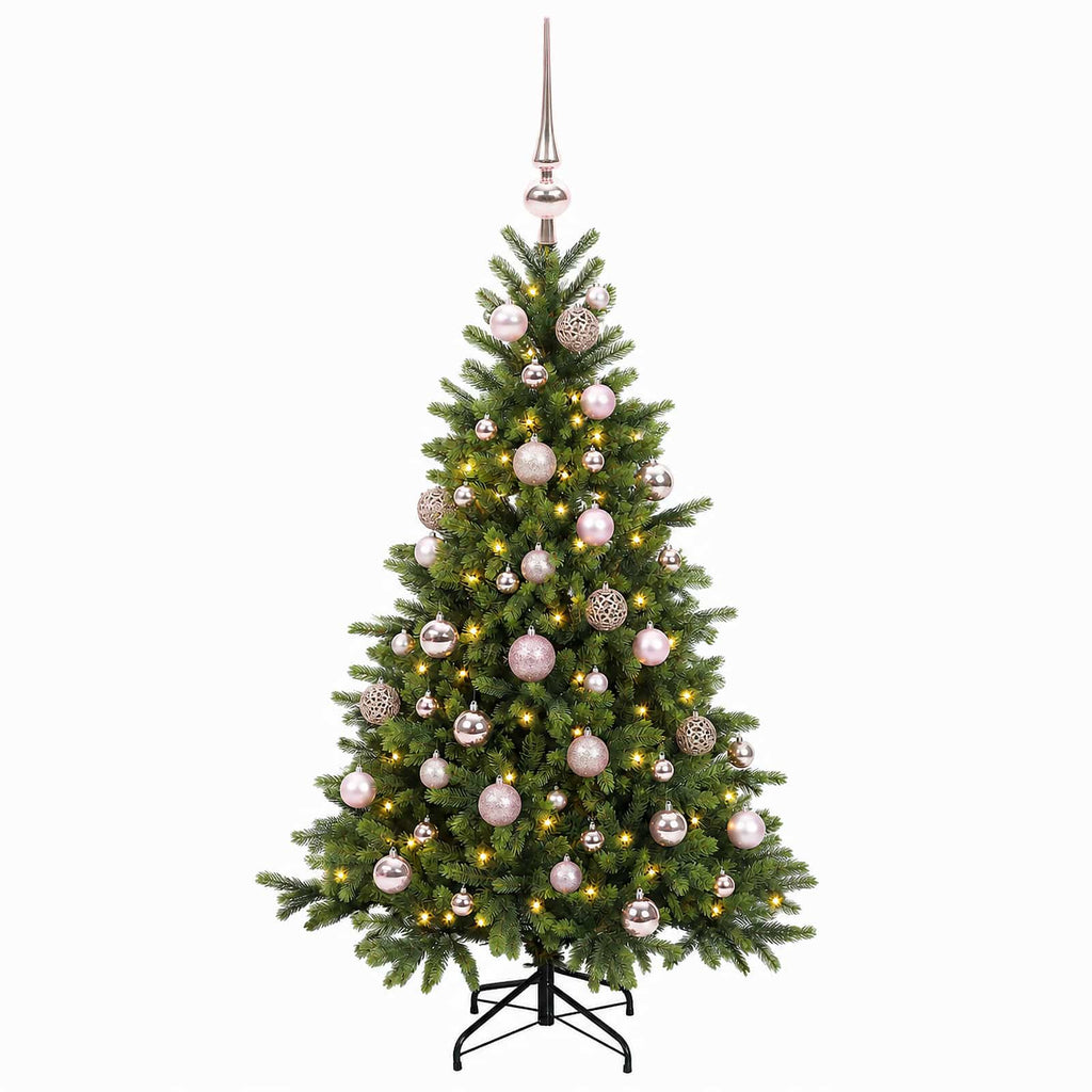 vidaXL Sztuczna choinka z bombką 150 cm 150 LED Ciepła biel