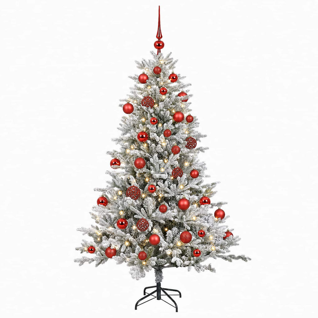 vidaXL Sztuczna choinka z bombką 150 cm 150 LED Ciepła biel
