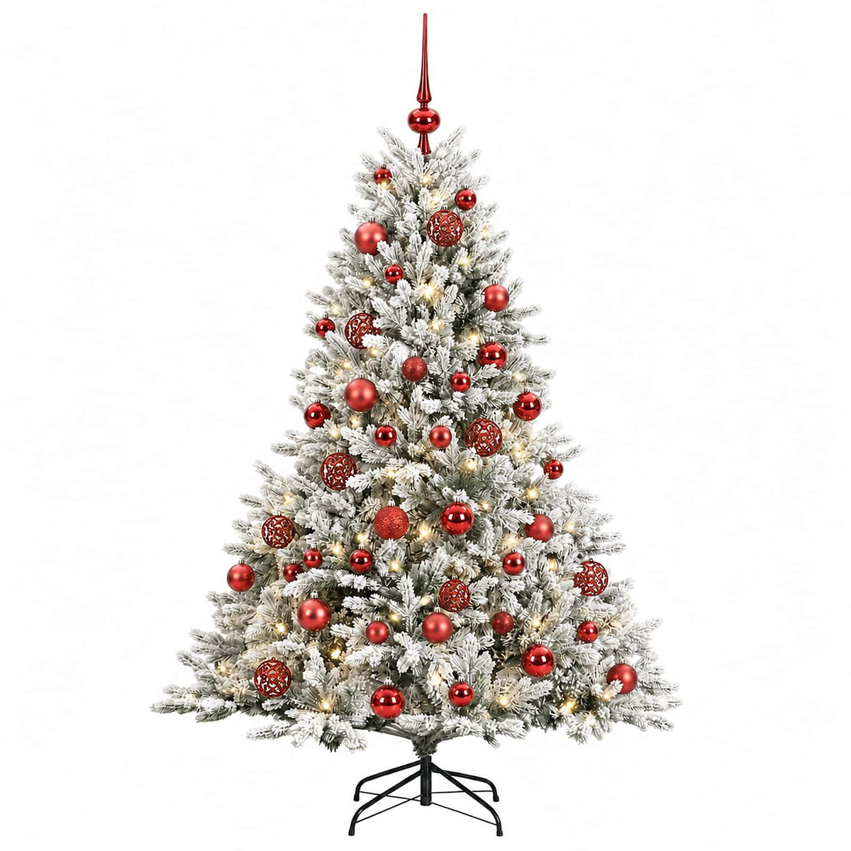 vidaXL Sztuczna choinka z bombką 150 cm 150 LED Ciepła biel