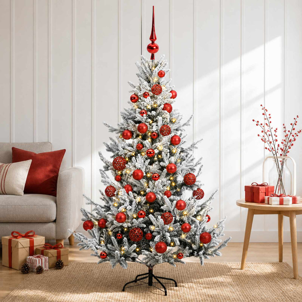 vidaXL Sztuczna choinka z bombką 150 cm 150 LED Ciepła biel