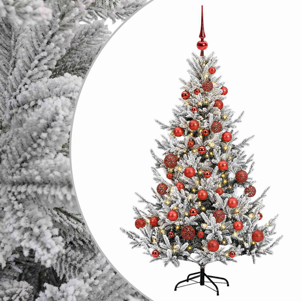 vidaXL Sztuczna choinka z bombką 150 cm 150 LED Ciepła biel