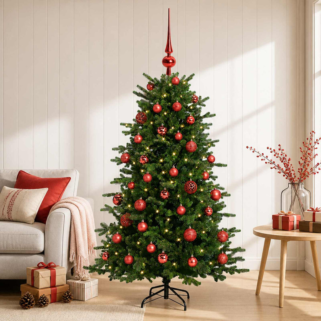 vidaXL Sztuczna choinka z bombką 150 cm 150 LED Ciepła biel