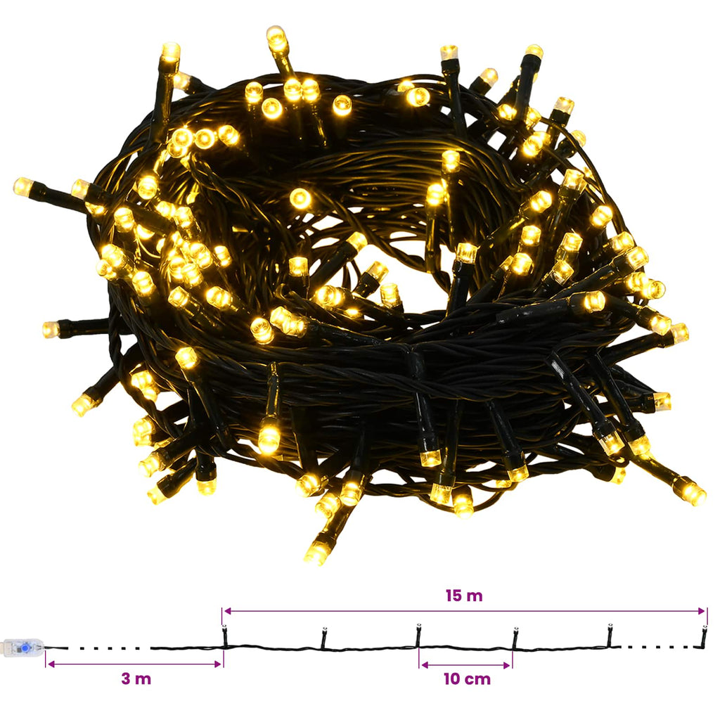 vidaXL Sztuczna choinka z bombką 150 cm 150 LED Ciepła biel