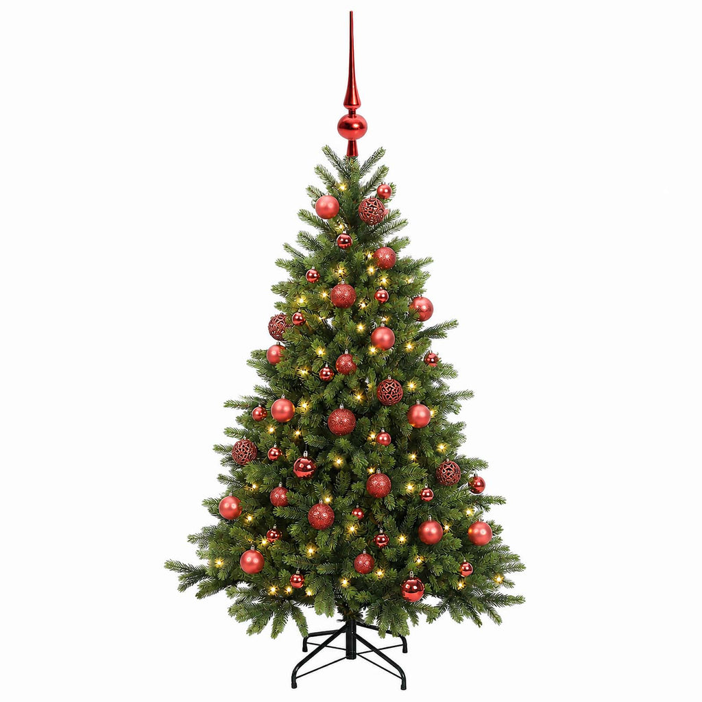vidaXL Sztuczna choinka z bombką 150 cm 150 LED Ciepła biel
