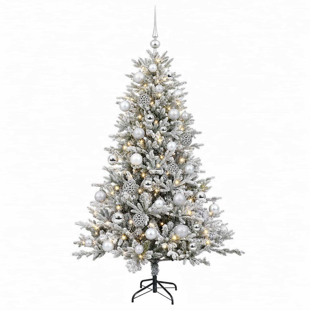 vidaXL Sztuczna choinka z bombką 150 cm 150 LED Ciepła biel