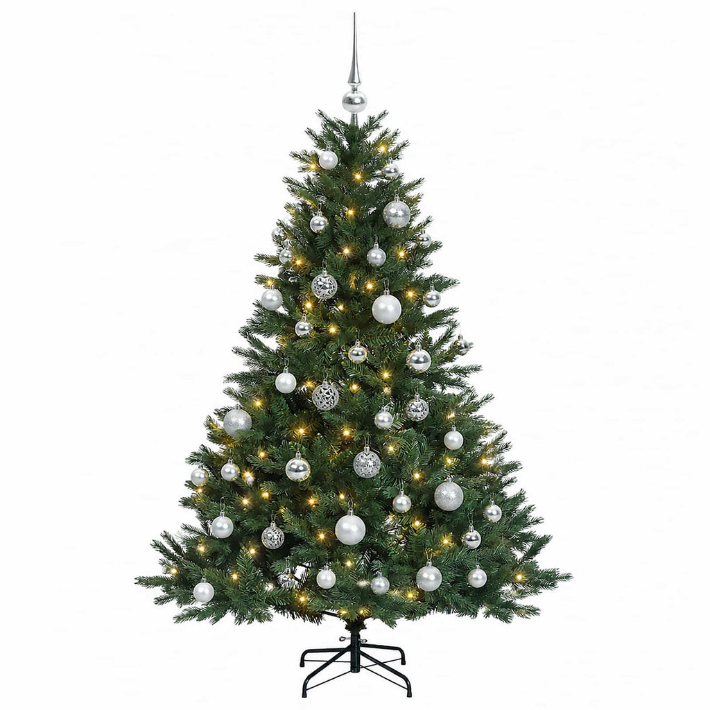 vidaXL Sztuczna choinka z bombką 150 cm 150 LED Ciepła biel