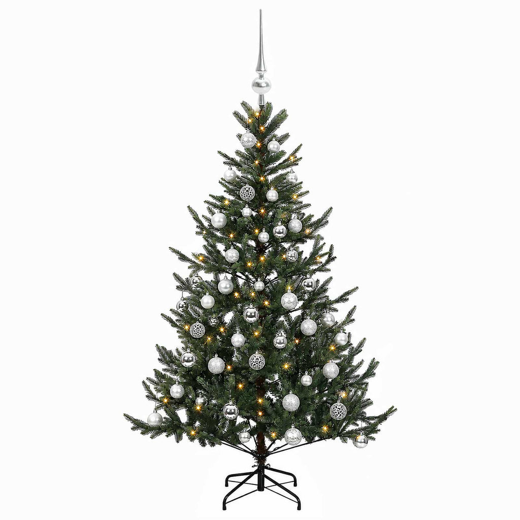 vidaXL Sztuczna choinka z bombką 150 cm 150 LED Ciepła biel