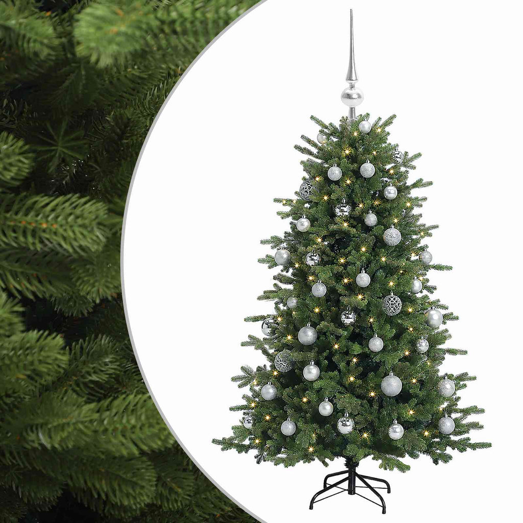 vidaXL Sztuczna choinka z bombką 150 cm 150 LED Ciepła biel