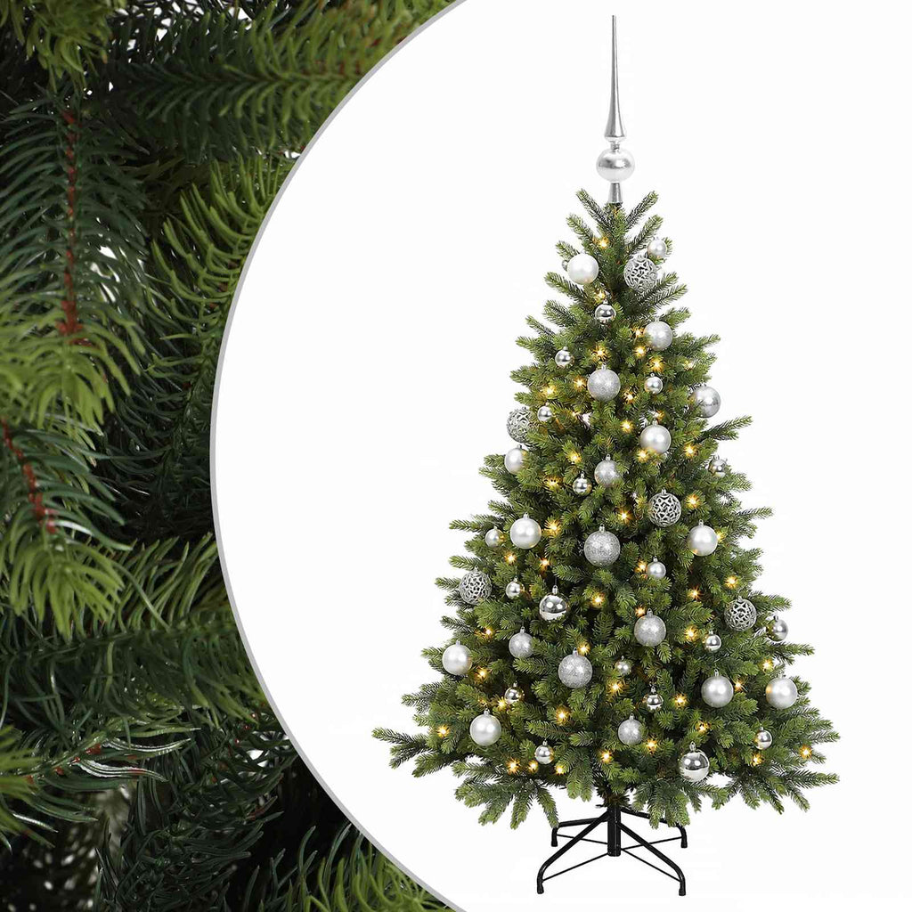 vidaXL Sztuczna choinka z bombką 150 cm 150 LED Ciepła biel