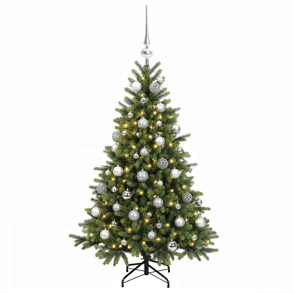 vidaXL Sztuczna choinka z bombką 150 cm 150 LED Ciepła biel